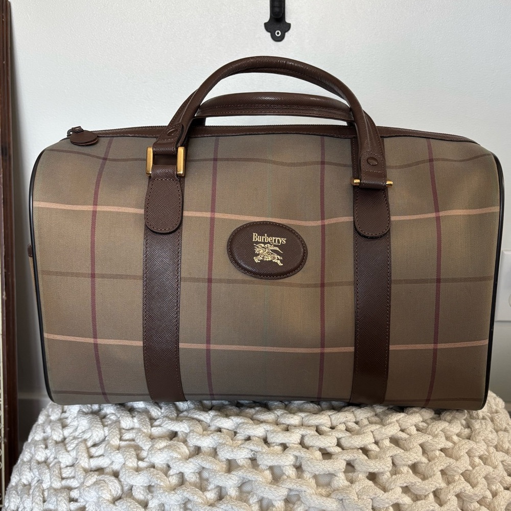 Vintage Burberry Boston Bag